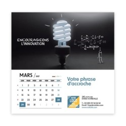 Calendrier chevalet carré (15x15 cm) personnalisé - Business