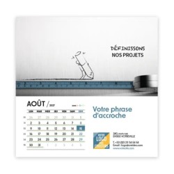 Calendrier chevalet carré (15x15 cm) personnalisé - Business