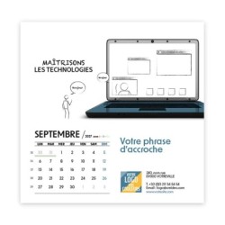 Calendrier chevalet carré (15x15 cm) personnalisé - Business