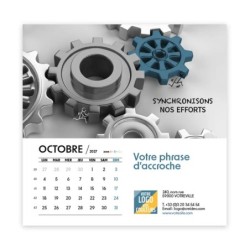 Calendrier chevalet carré (15x15 cm) personnalisé - Business