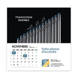 Calendrier chevalet carré (15x15 cm) personnalisé - Business