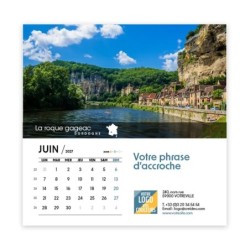 Calendrier chevalet carré (15x15 cm) personnalisé - Villages de France