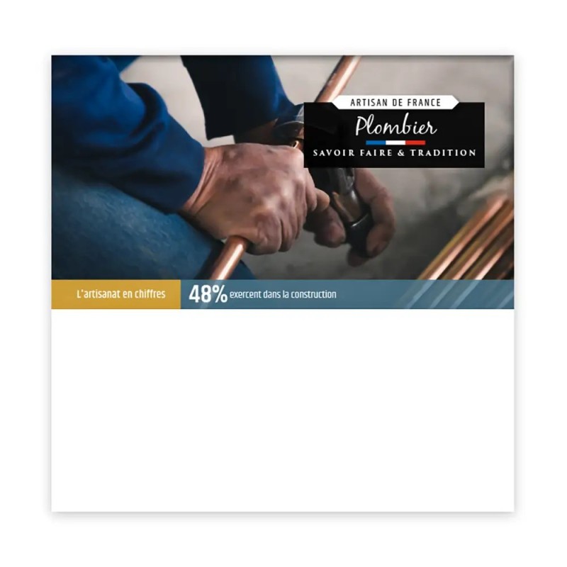 Calendrier chevalet carré (15x15 cm) personnalisé - Artisans