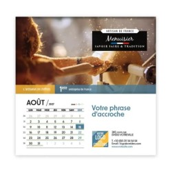 Calendrier chevalet carré (15x15 cm) personnalisé - Artisans
