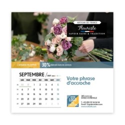 Calendrier chevalet carré (15x15 cm) personnalisé - Artisans