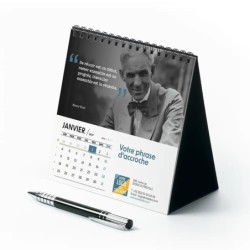 Calendrier chevalet carré (15x15 cm) personnalisé - Citations 2