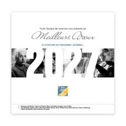 Calendrier chevalet carré (15x15 cm) personnalisé - Citations 2