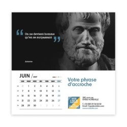 Calendrier chevalet carré (15x15 cm) personnalisé - Citations 2