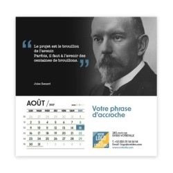 Calendrier chevalet carré (15x15 cm) personnalisé - Citations 2
