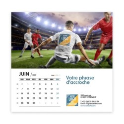 Calendrier chevalet carré (15x15 cm) personnalisé - Logo intégré Performance