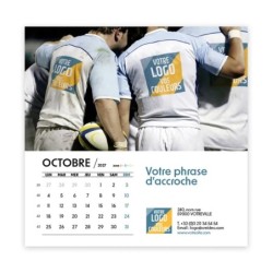 Calendrier chevalet carré (15x15 cm) personnalisé - Logo intégré Performance