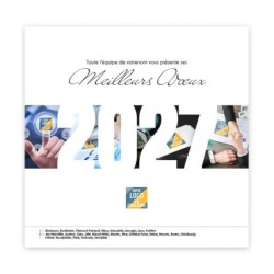 Calendrier chevalet carré (15x15 cm) personnalisé - Logo intégré Réseau