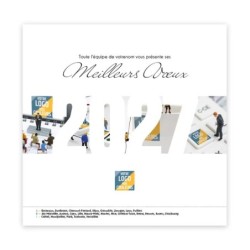 Calendrier chevalet carré (15x15 cm) personnalisé - Logo intégré Miniature