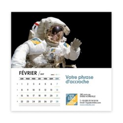 Calendrier chevalet carré (15x15 cm) personnalisé - Logo intégré Visio