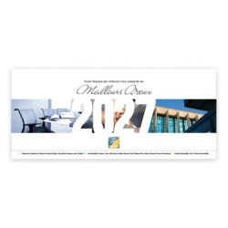 Calendrier chevalet horizontal (23x10 cm) personnalisé - Vos photos