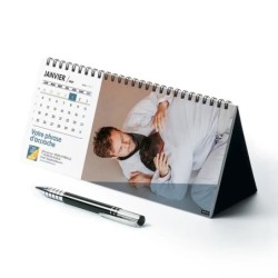 Calendrier chevalet horizontal (23x10 cm) personnalisé - Citations sport
