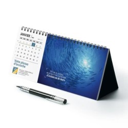Calendrier chevalet horizontal (23x10 cm) personnalisé - Océan