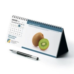 Calendrier chevalet horizontal (23x10 cm) personnalisé - Fruits et légumes