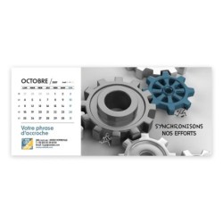 Calendrier chevalet horizontal (23x10 cm) personnalisé - Business