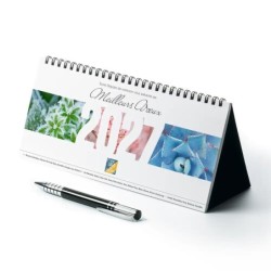 Calendrier chevalet horizontal (23x10 cm) personnalisé - Zoom Nature