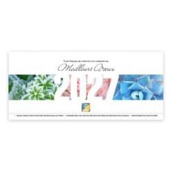 Calendrier chevalet horizontal (23x10 cm) personnalisé - Zoom Nature