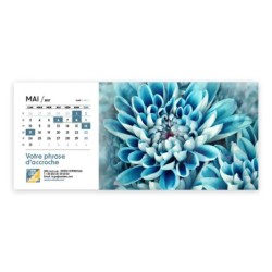 Calendrier chevalet horizontal (23x10 cm) personnalisé - Zoom Nature