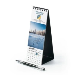 Calendrier chevalet vertical (21x7,5 cm) personnalisé - Nature