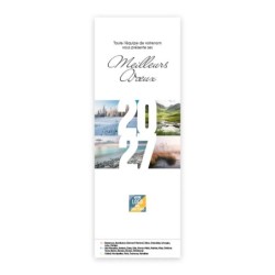 Calendrier chevalet vertical (21x7,5 cm) personnalisé - Nature