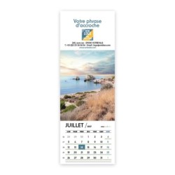 Calendrier chevalet vertical (21x7,5 cm) personnalisé - Nature