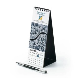 Calendrier chevalet vertical (21x7,5 cm) personnalisé - Vue du ciel