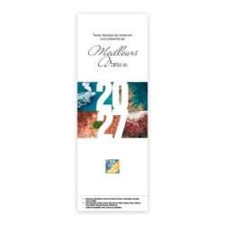 Calendrier chevalet vertical (21x7,5 cm) personnalisé - Vue du ciel