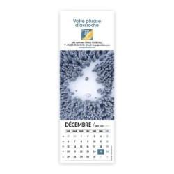 Calendrier chevalet vertical (21x7,5 cm) personnalisé - Vue du ciel