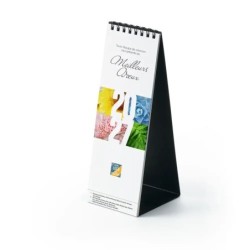 Calendrier chevalet vertical (21x7,5 cm) personnalisé - Zoom Nature