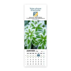 Calendrier chevalet vertical (21x7,5 cm) personnalisé - Zoom Nature
