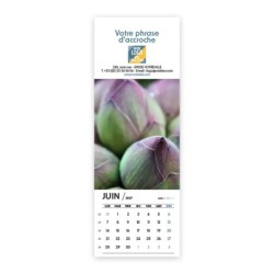 Calendrier chevalet vertical (21x7,5 cm) personnalisé - Zoom Nature