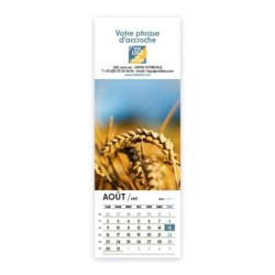 Calendrier chevalet vertical (21x7,5 cm) personnalisé - Zoom Nature
