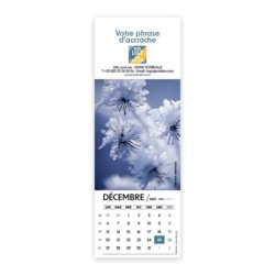 Calendrier chevalet vertical (21x7,5 cm) personnalisé - Zoom Nature