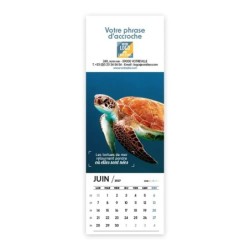 Calendrier chevalet vertical (21x7,5 cm) personnalisé - Océan