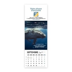 Calendrier chevalet vertical (21x7,5 cm) personnalisé - Océan