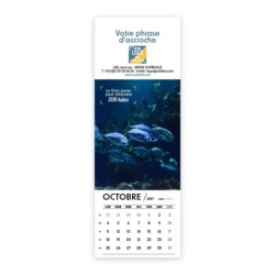 Calendrier chevalet vertical (21x7,5 cm) personnalisé - Océan