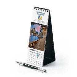 Calendrier chevalet vertical (21x7,5 cm) personnalisé - Patrimoine France