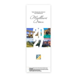 Calendrier chevalet vertical (21x7,5 cm) personnalisé - Patrimoine France