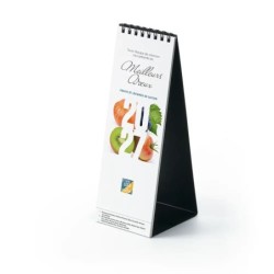 Calendrier chevalet vertical (21x7,5 cm) personnalisé - Fruits et légumes