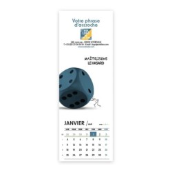 Calendrier chevalet vertical (21x7,5 cm) personnalisé - Business