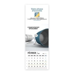 Calendrier chevalet vertical (21x7,5 cm) personnalisé - Business