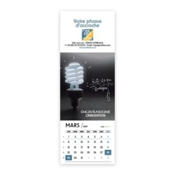 Calendrier chevalet vertical (21x7,5 cm) personnalisé - Business