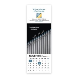 Calendrier chevalet vertical (21x7,5 cm) personnalisé - Business