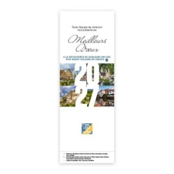 Calendrier chevalet vertical (21x7,5 cm) personnalisé - Villages de France