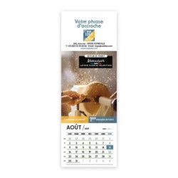 Calendrier chevalet vertical (21x7,5 cm) personnalisé - Artisans