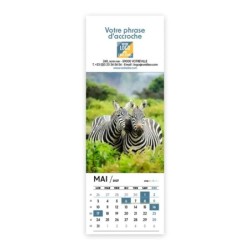 Calendrier chevalet vertical (21x7,5 cm) personnalisé - Faune
